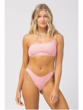 L*Space Axel Foley Bikini Set Crystal Pink Rib